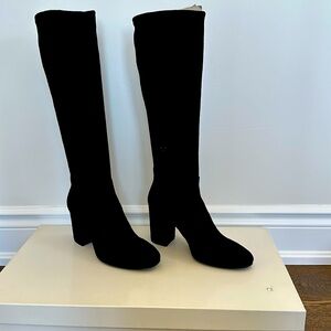NWT La Canadienne black suede boots